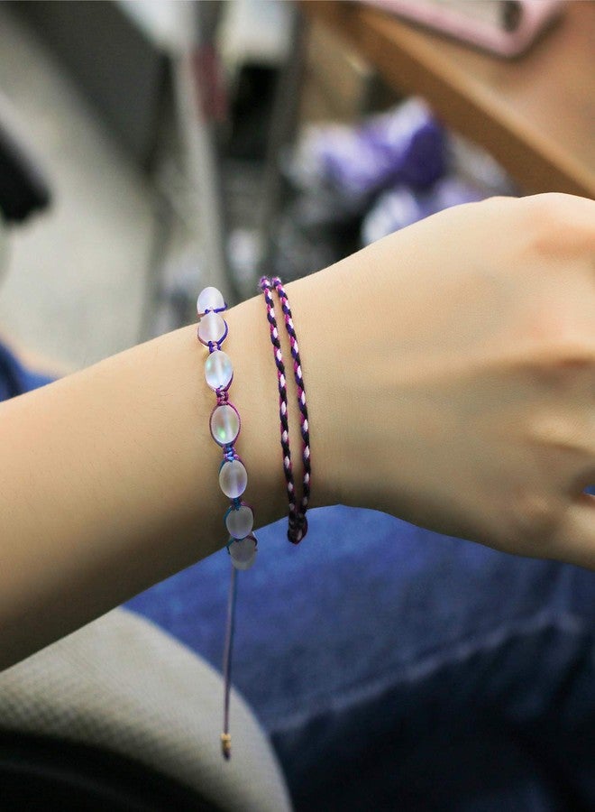 KELITCH Women Moon-Stone Beaded Bracelets Colorful Crystal Strands Bracelets Beach Bracelets Bangles Jewelry - Image 4