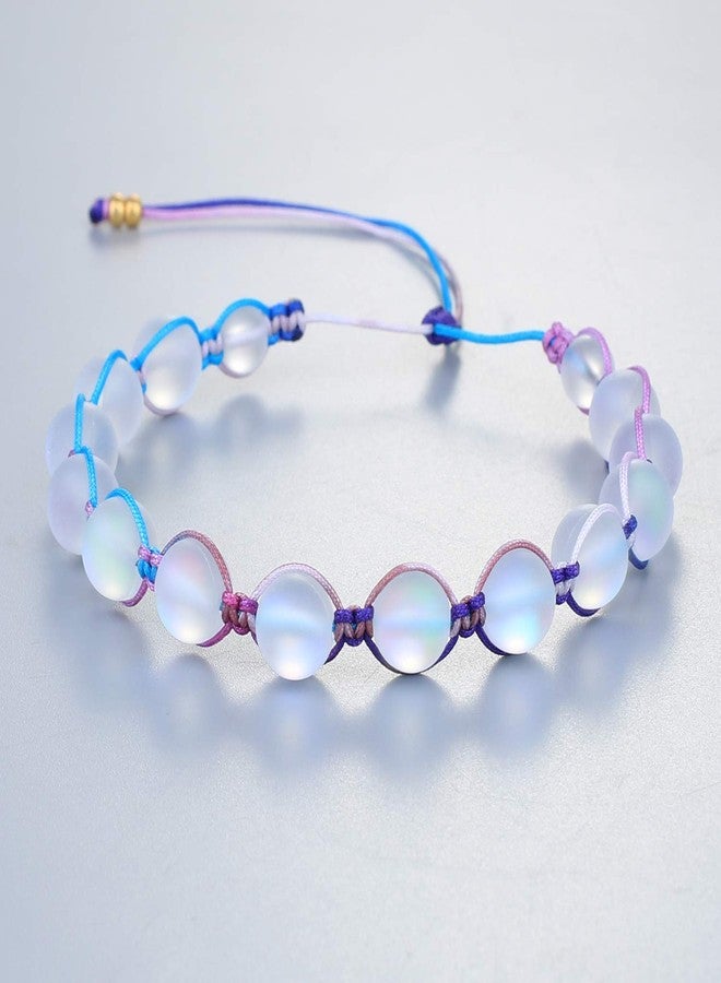 KELITCH Women Moon-Stone Beaded Bracelets Colorful Crystal Strands Bracelets Beach Bracelets Bangles Jewelry - Image 3