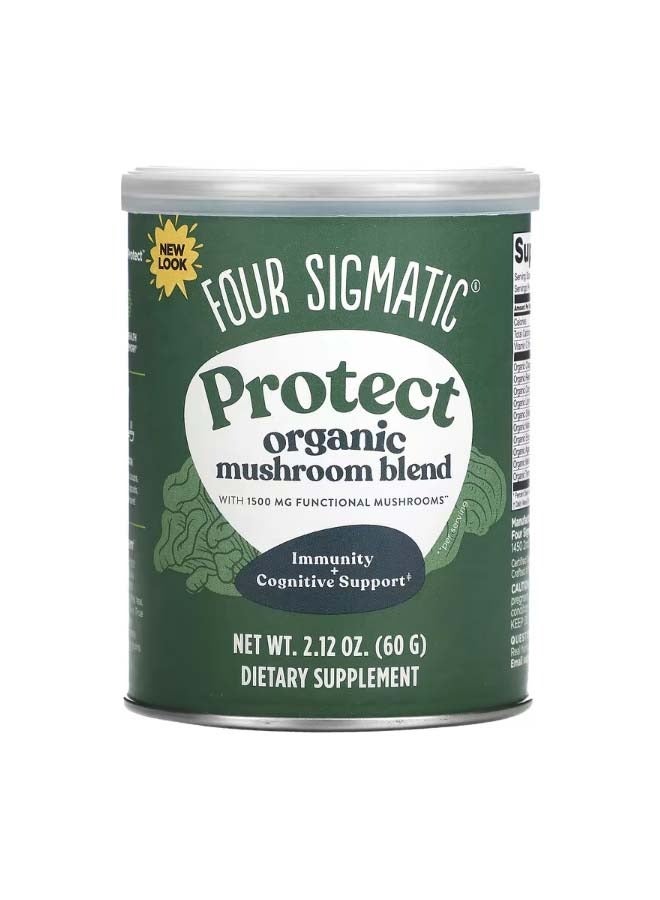 فور سيجماتك Protect Organic Mushroom Blend 2.12 oz 60 g - Image 1