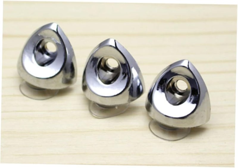 Jojofuny 24pcs Stainless Steel Glass Shelf Bracket Suction Cup Holders Medium Size Easy Install - Image 5