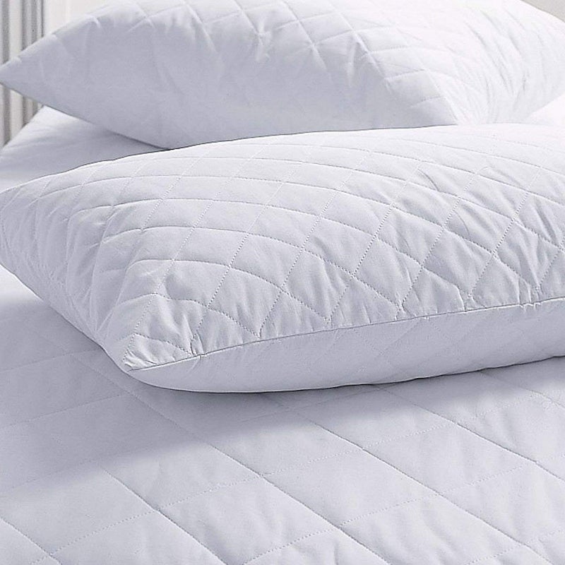 EVER HOME وسادة نوم فاخرة من EVER HOME فائقة النعومة (بيضاء، 17x27 بوصة، عبوة من 2) - Image 3