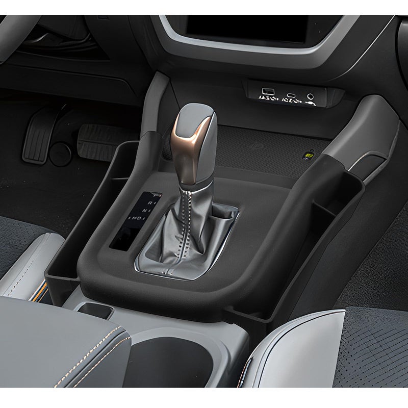 LUWU Center Console Organizer Side Pockets Fit for 2025 2026 Subaru Forester Accessories Gear Shift Cover Organizer Seat Gap Storage Box Wireless Charging Silicone Protective Pad (Not for Base & Wildness) - Image 1