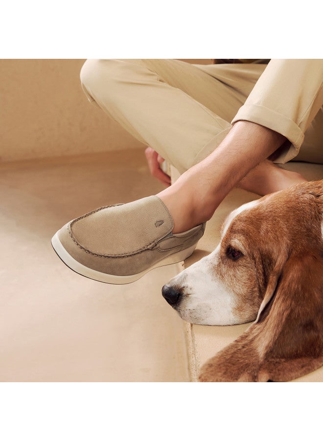 Hush Puppies Autumn New Men's Bean Shoes Fashion Genuine Leather Slip-on Comfortable Lightweight Commuting Men's Shoes - Image 5