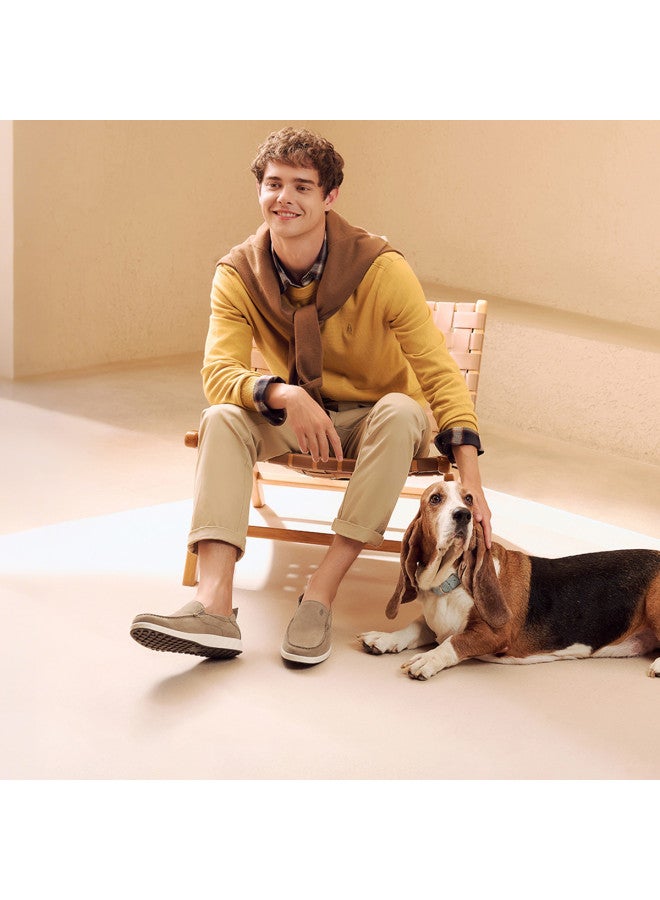 Hush Puppies Autumn New Men's Bean Shoes Fashion Genuine Leather Slip-on Comfortable Lightweight Commuting Men's Shoes - Image 4