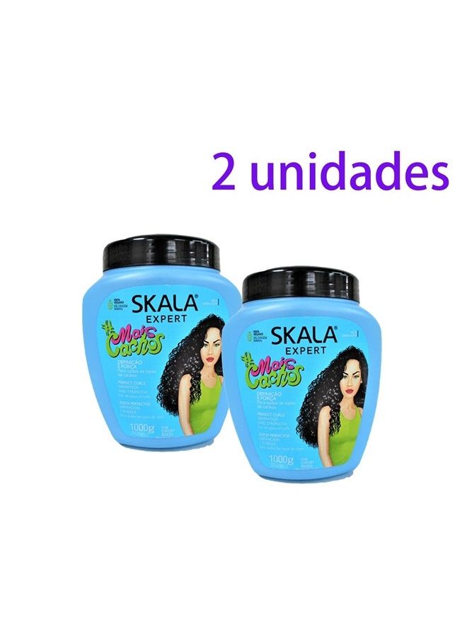 SKALA (Pack of 2)Hair Type 3ABC - Hydrate Curls, Eliminate Frizz, For Curly Hair - 2 IN 1 Conditioning Treatment Cream and Cream To Comb 2x35.2oz. Packaging may vary - Image 2