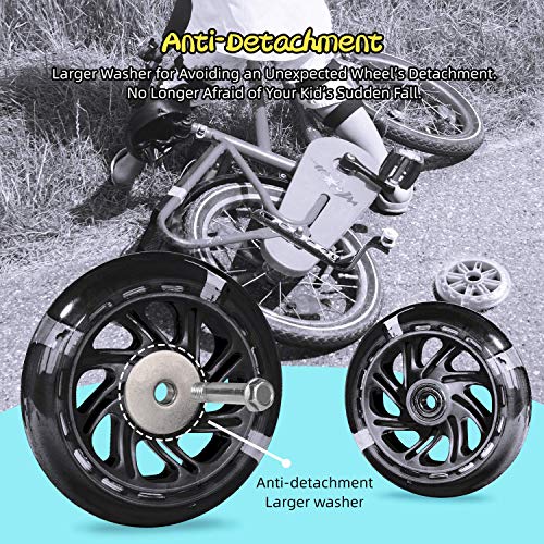 PRUNUS Flash BIKE Training Wheels for 12 14 16 18 20 Inch.Training Wheels for Kids Bike is Heavy Duty.Bicycle Training Wheel is Suitable Single Speed Bike - Image 3