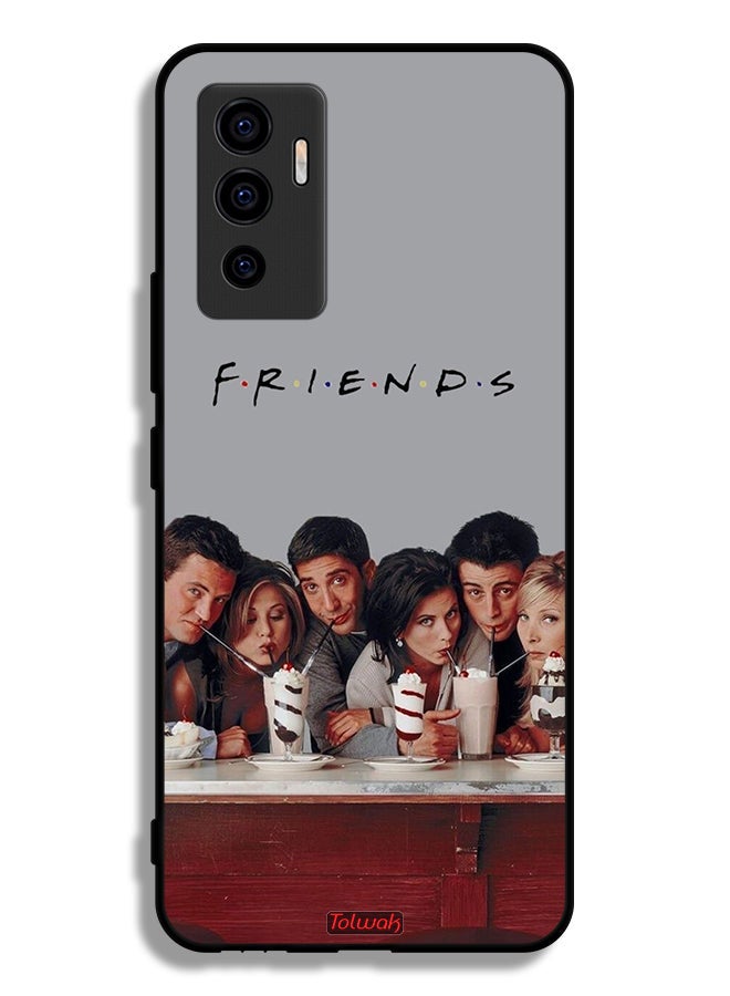 Tolwak غطاء حماية لهاتف فيفو V23e 4G من F R I E N D S - Image 2