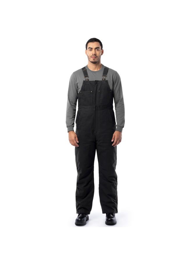 Wrangler Riggs Workwear Men's Insulated Duck Bibs, Black - Image 1