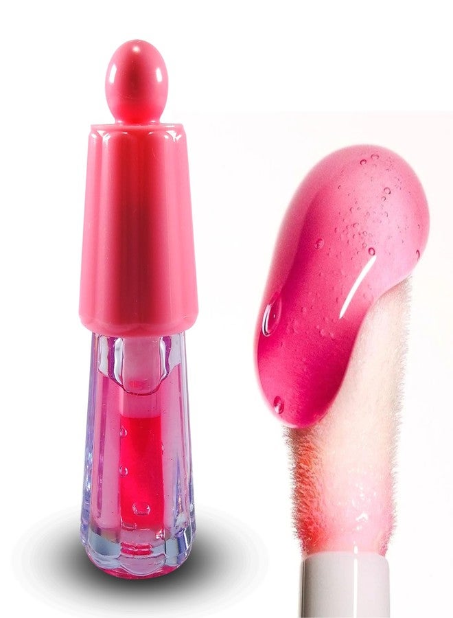 Bold Byte مرطب شفاه وملمع شفاه للاستخدام اليومي من ليبويل - مرطب، يرطب، لون وردي كوري شفاف، متغير اللون، مقاوم للماء، لمعان عالٍ، غير لزج، يدوم طويلاً، مثالي للشفاه الجافة والمتشققة (وردي) - Image 1