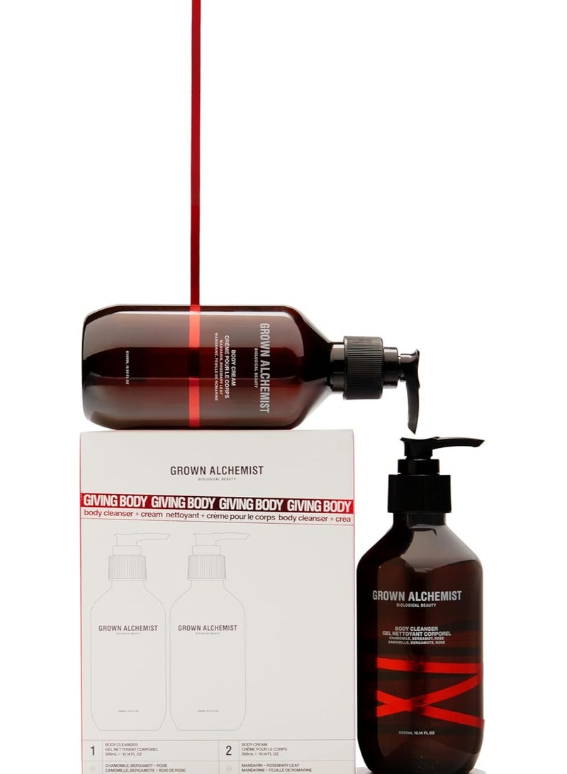 Grown Alchemist Giving Body Limited Edition Gift Set and Value pack 300ml Body Cleanser and 300ml Body Cream - Image 1