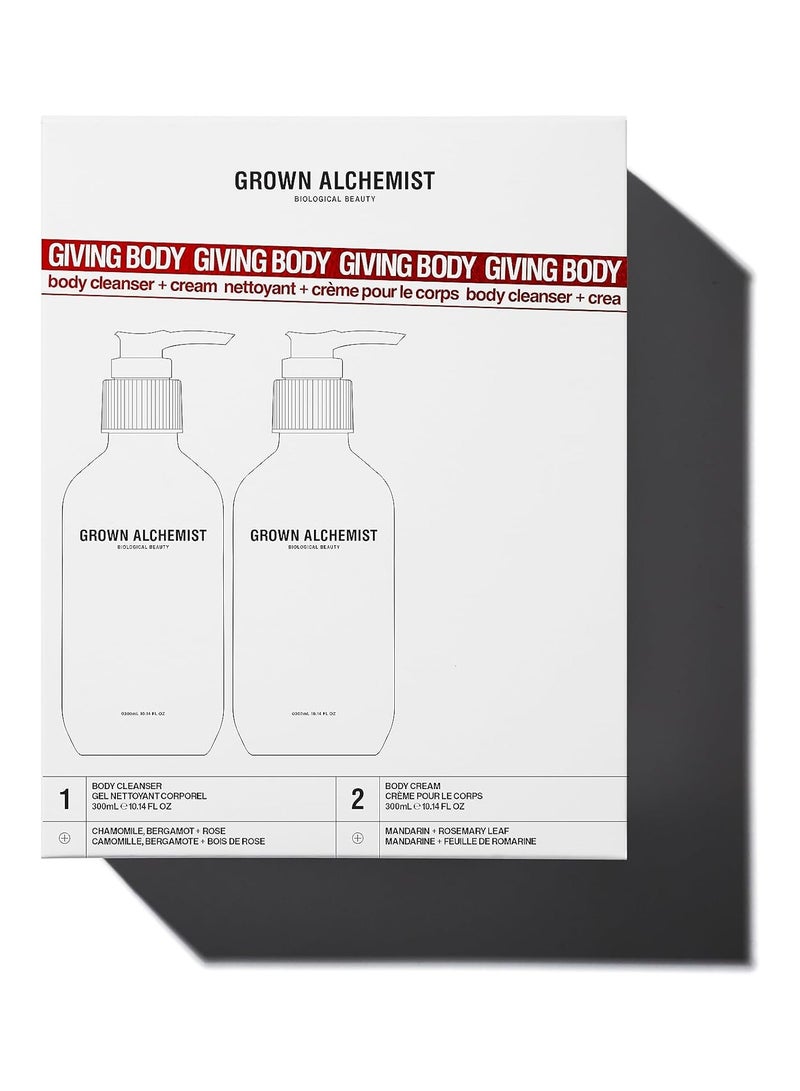 Grown Alchemist Giving Body Limited Edition Gift Set and Value pack 300ml Body Cleanser and 300ml Body Cream - Image 3