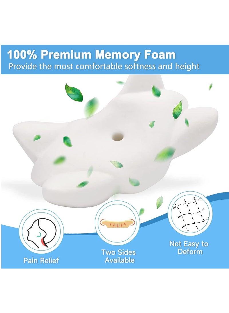 ACNORIA CARE - Memory Foam Cervical Support Pillow To Support The Neck And Relieve Pain Suitable For Side Back And Stomach Sleepers Size 61 * 37 * 14 cm - From Acnoria Care - Image 1