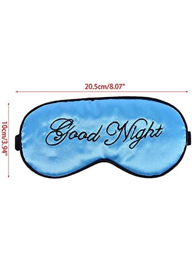 8Pcs Red Silk Soft Plush Sleep Eye Mask Adjustable Strap For Travel Nap Dry Puffy Eyes - Image 3