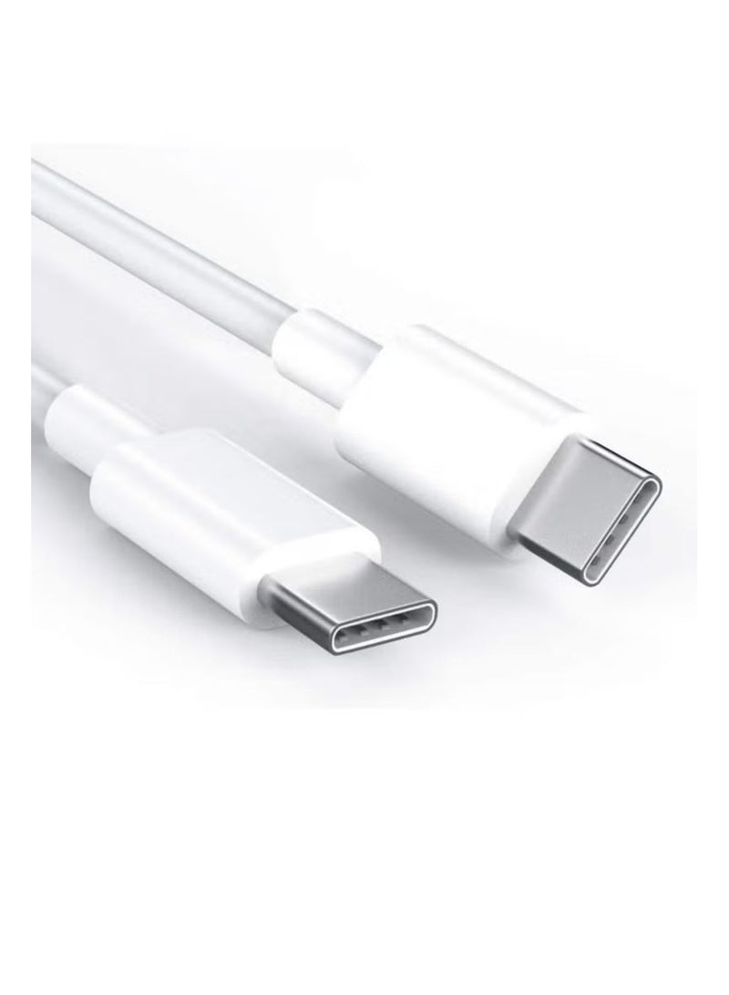 USB C Cable 60W, USB-C to USB-C Cable USB C Charger Cable for iPhone 15, Mac Book Pro 2020, iPad Pro 2020, Switch, Samsung Galaxy S20 Plus S9 S8 Plus, Pixel, Laptops and lot more  - Image 1