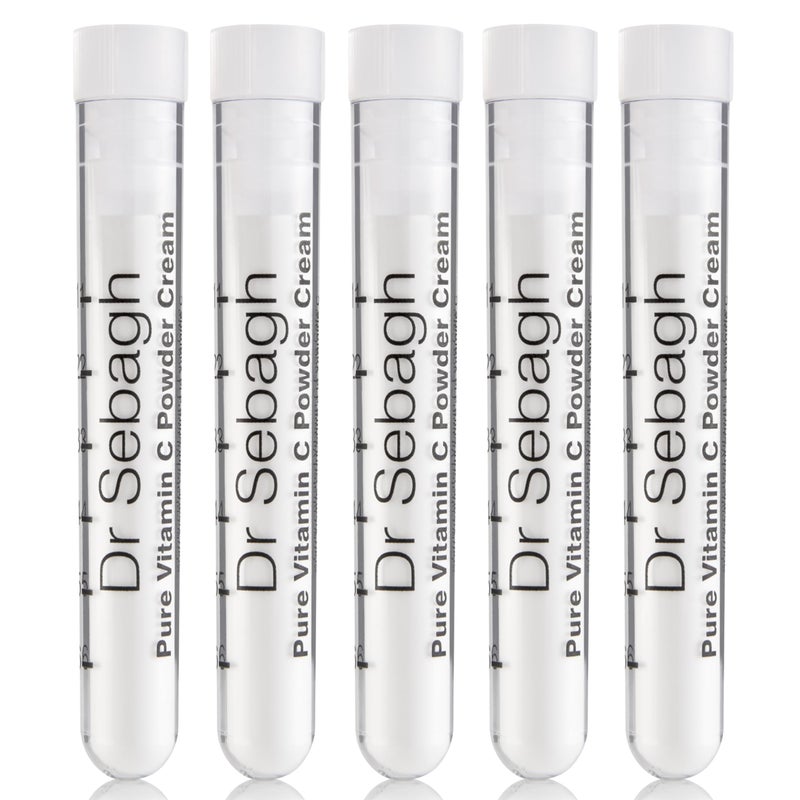 Dr. Sebagh Dr Sebagh â€“ Pure Vitamin C Powder Cream [Clinically Proven Radiance] â€“ Glow Boosting Skincare â€“ Vitamin C Powder Cream for Dark Spots, Face & Acne â€“ (0.07 oz, 5 Pack) - Image 1