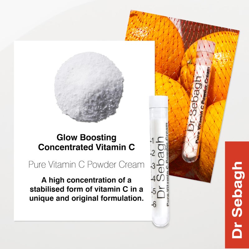 Dr. Sebagh Dr Sebagh â€“ Pure Vitamin C Powder Cream [Clinically Proven Radiance] â€“ Glow Boosting Skincare â€“ Vitamin C Powder Cream for Dark Spots, Face & Acne â€“ (0.07 oz, 5 Pack) - Image 5