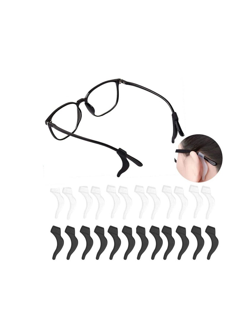 NIBEMINENT 9 Pairs Eyeglasses Retainers Comfort Silicone Anti Slip Round Glasses Temple Tips Rings Ear Hook Grips Holder Eyewear Sleeve Retainer - Image 1