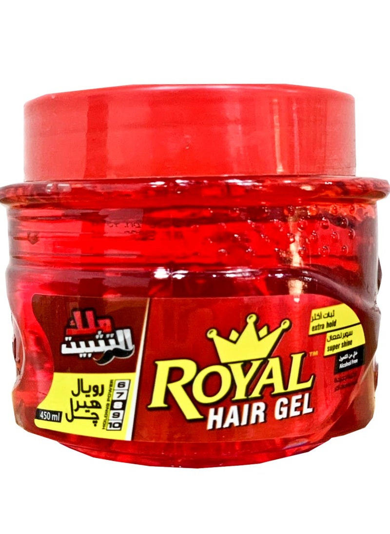 Royal Royal Hair Gel Extra Hold 450Ml Red 