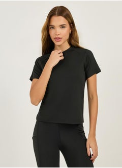 Styli Back Gradient Reflective Dot Short Sleeves Top  - Image 3