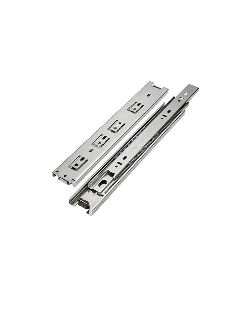 Steel Ball Bearing Drawer Runner Cabinet Rail For Computer Table Clothing Cabinets 14 inch  - Image 2