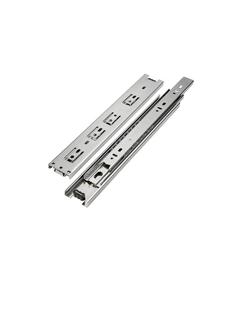 Steel Ball Bearing Drawer Runner Cabinet Rail For Computer Table Clothing Cabinets 14 inch  - Image 1