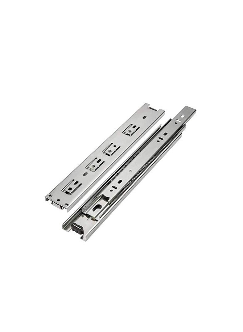 Steel Ball Bearing Drawer Runner Cabinet Rail For Computer Table Clothing Cabinets 14 inch  - Image 3