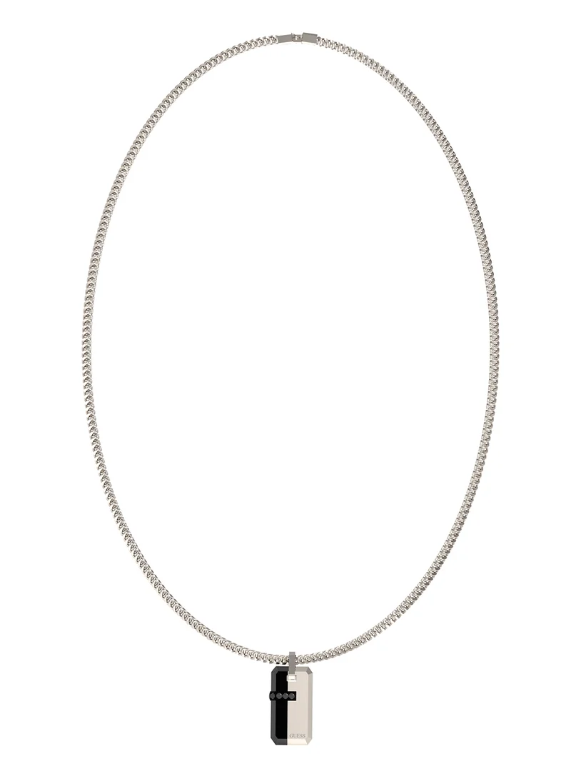 جس Eclipse Noir Non-Logo Necklace