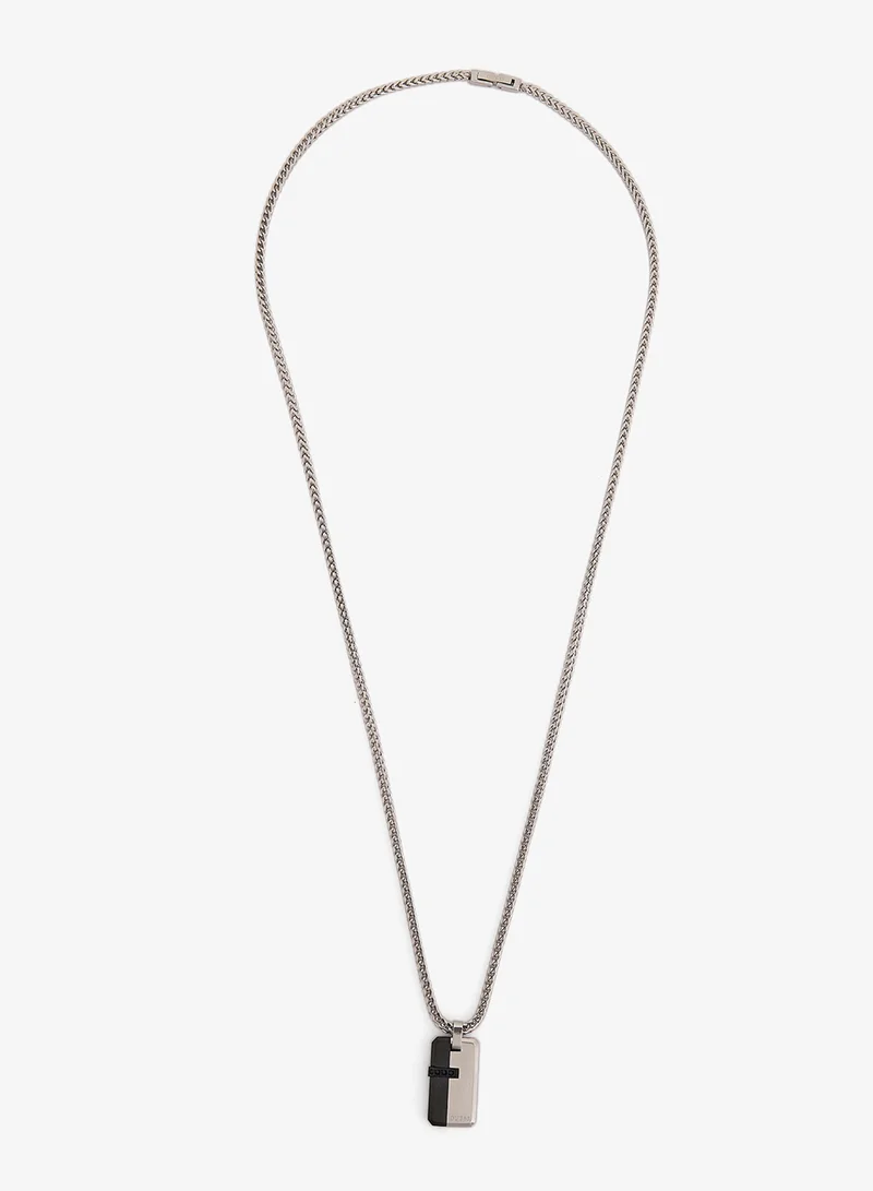 GUESS Eclipse Noir Non-Logo Necklace