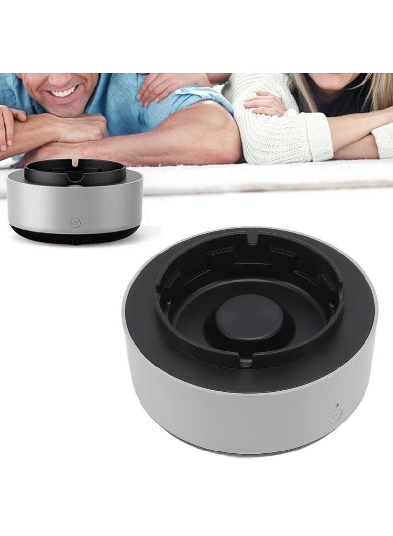 DIGI CORE Smart Ashtray Self Extinguishing, 2 in 1 Air Purifier Ashtray With Filter Multifunctional Smokeless Ashtray Portable Air Purifier Electronic Air Fresher Ash Holder For Home & Car Grey - Image 3