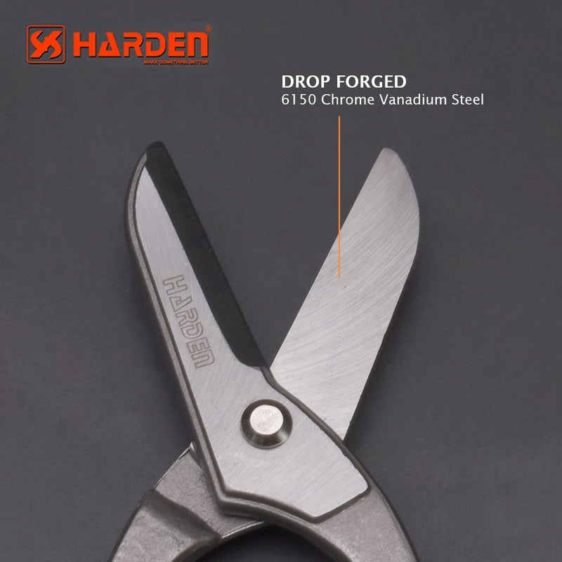 Harden Professional 8 Tin Snip Sheet Cutter Chrome Vanadium Steel Heat Treated Blade 570135 - Image 3