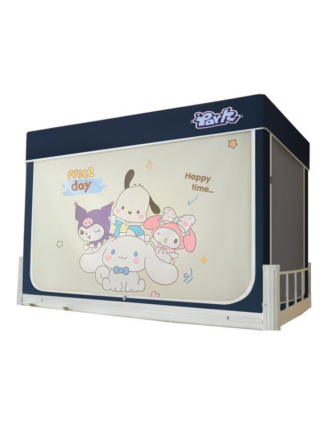 Bluejw New Strong Shading Mosquito Net Student Dormitory Bed Curtain Integrated Single Upper And Lower Bunk Dedicated All-inclusive Bed Curtain Installation-free - Image 3