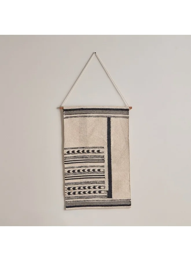 Home Box Noir Cotton Woven Wall Hanging 50 x 80 cm