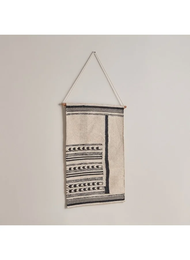 Home Box Noir Cotton Woven Wall Hanging 50 x 80 cm