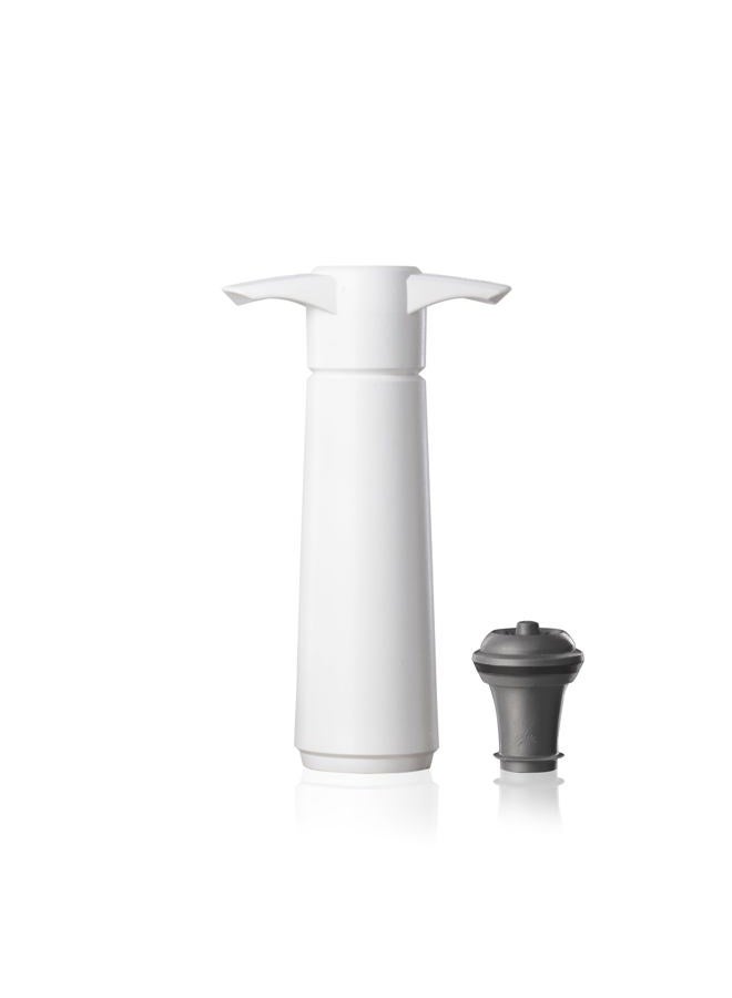 Vacu Vin The Original Wine Saver Pump and Wine Preserver with Wine Stoppers Vacuum Sealers. White Wine Pump and Wine Vacuum Stoppers, Black. Wine Bottle Keeper Set Keeps Wine Fresh for Longer - Image 1