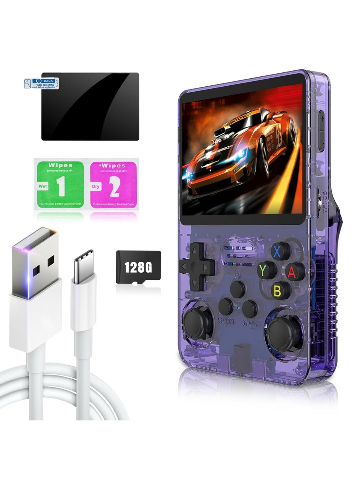 Generic R36S Handheld Retro Gaming Console Linux System with 128G TF ...