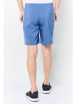 Adidas Men Sportswear Fit Brand Logo Board Shorts, Slate Blue  - Image 3