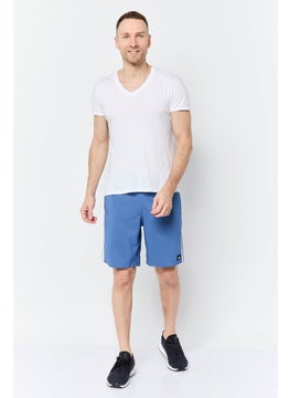Adidas Men Sportswear Fit Brand Logo Board Shorts, Slate Blue  - Image 2