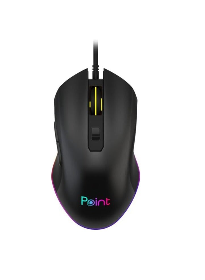 بوينت ماوس الألعاب Point GAMING MOUSE WITH LED rgb PT-212 POINT - Image 1