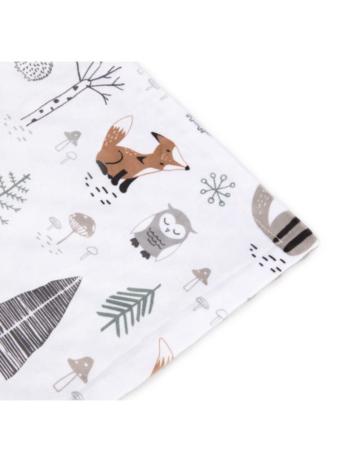 LEFAFA Baby Blanket for Boys Girls, Soft Plush Toddler Blanket with Print Animal Pattern and Double Layer Dotted Backing, Baby Nursery Bed Blankets for Infant Toddler Nursery Crib,75x100cm(owl) - Image 3