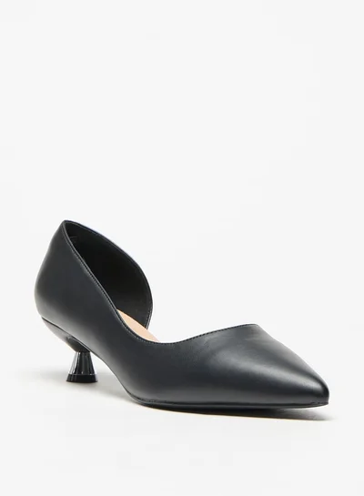 فلورا بيلا من شو إكسبرس Solid Slip-On Shoes with Kitten Heels