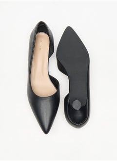 Flora Bella By Shoexpress Solid Slip-On Shoes with Kitten Heels  - Image 4