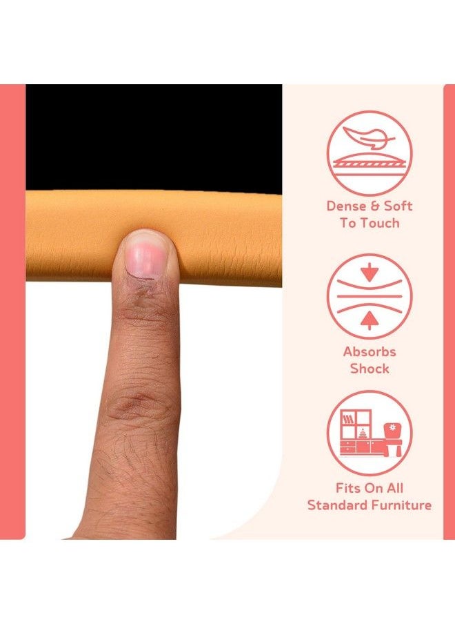 BABYSAFEHOUSE - Child Proofing Pre Taped Edge Guard Strip (13Ftpack Of 2) For Sharp Edges Of Furniture & Corners (Light Brown Color) - Image 1