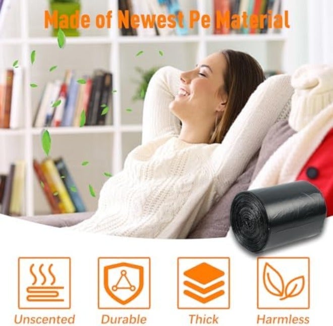 O2frepak أكياس قمامة بسحاب O2frepak سعة 13 جالون، متينة وعطرة، عبوة 100 كيس - Image 4