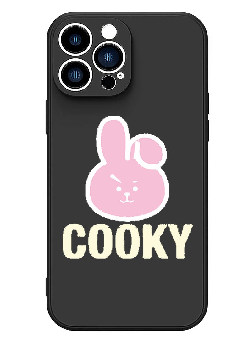 Theodor Protective Slim Fit Case Liquid Silicone Cover with Full Body Protection Anti-Scratch Shockproof Case For iPhone 12 Pro Max Black  - Cooky copy - Image 1