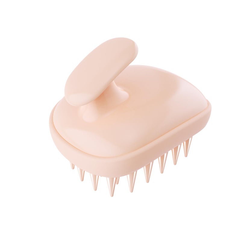 Rebex 2-in-1 Scalp Massager Shampoo Brush,Scalp Scrubber, Exfoliator Brush for Removing Dandruff & Hair Growth,Detangling Scrubber for Wet or Dry Hair (Peach Fuzz Color) - Image 2