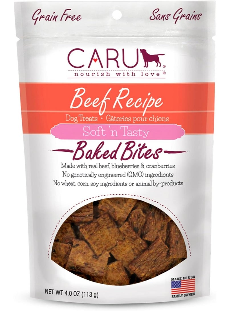 CARU Soft N’ Tasty Baked Bites Beef Recipe For Dog 113Gm - Image 1