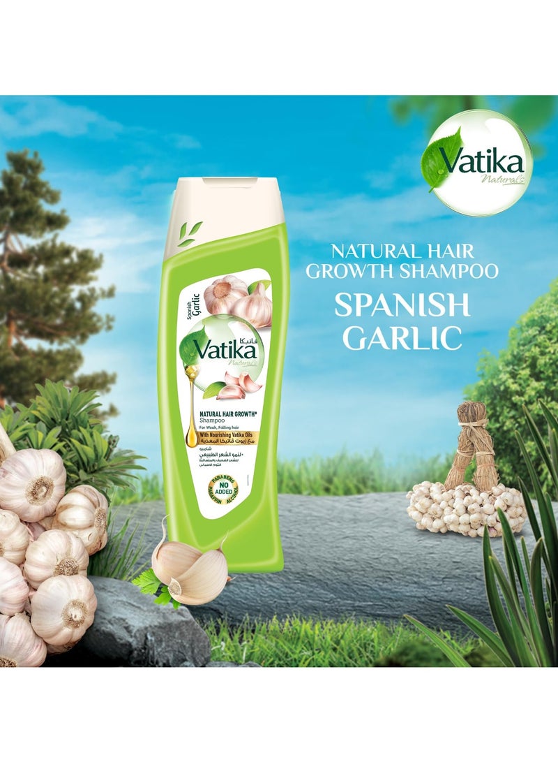 فاتيكا شامبو الثوم الإسباني الطبيعي 200 مل |For نمو الشعر الطبيعي وقوة الشعر | للشعر الضعيف المتساقط - Image 3