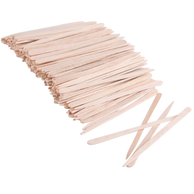 Senkary 600 Pieces Small Waxing Sticks Brow Wax Sticks Wooden Wax Applicator Sticks for Hair Eyebrow Nose Removal - Image 4