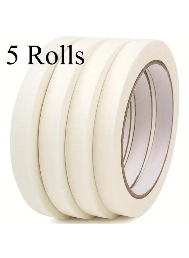 White Artist Tape 5 Rolls Acid Free Watercolor Paper Canvas Mounting - Image 1