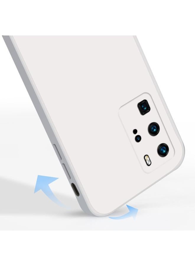 Zaboon Case For Huawei P40 Pro Solid Color Imitation Liquid Silicone Straight Edge Dropproof Full Coverage Protective Case - Image 5